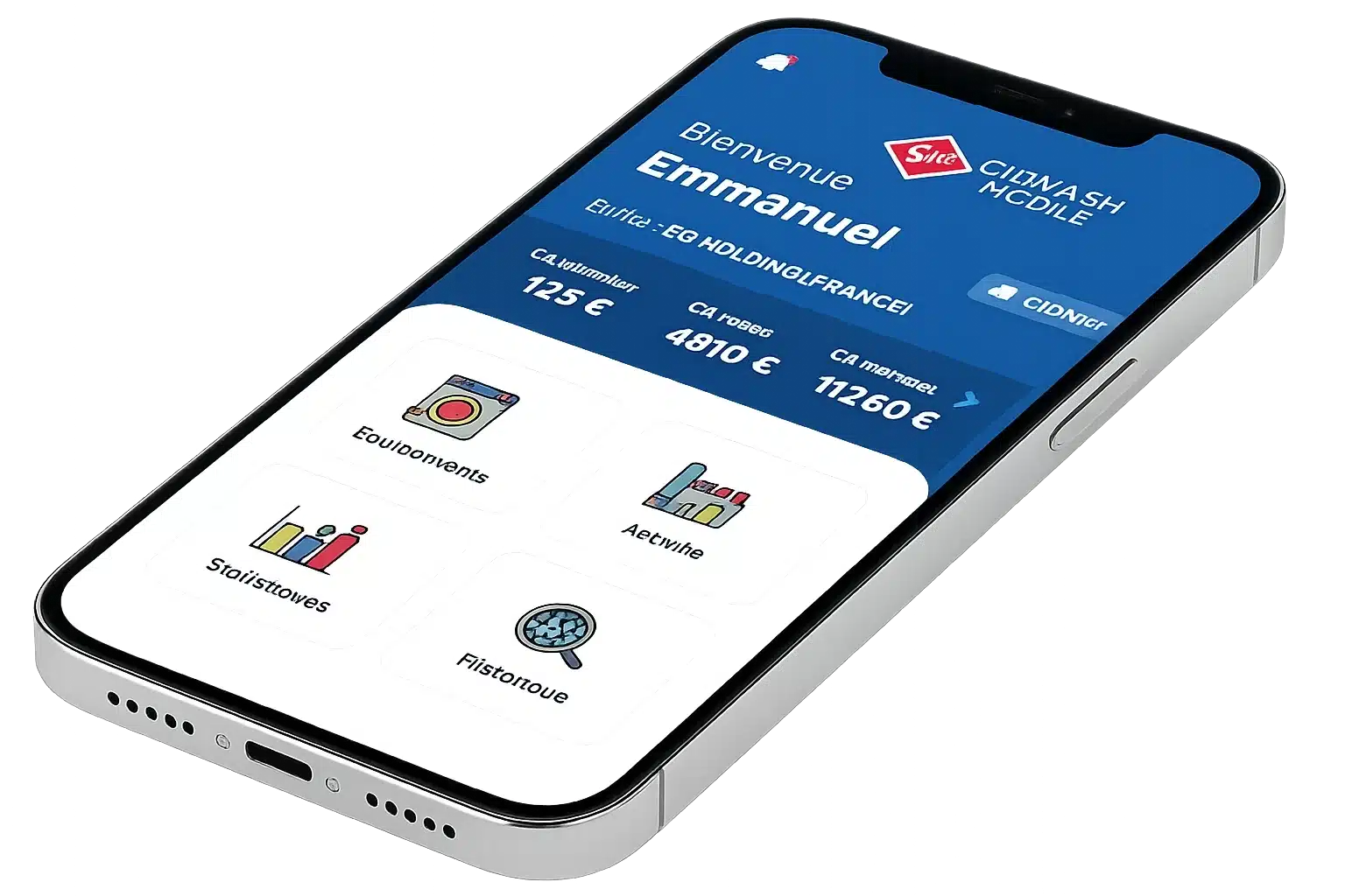 Application CKPAY sur smartphone